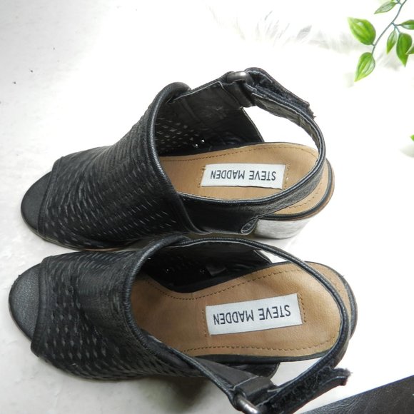 Steve madden Open toe Back strap block heel bootie - Picture 4 of 8